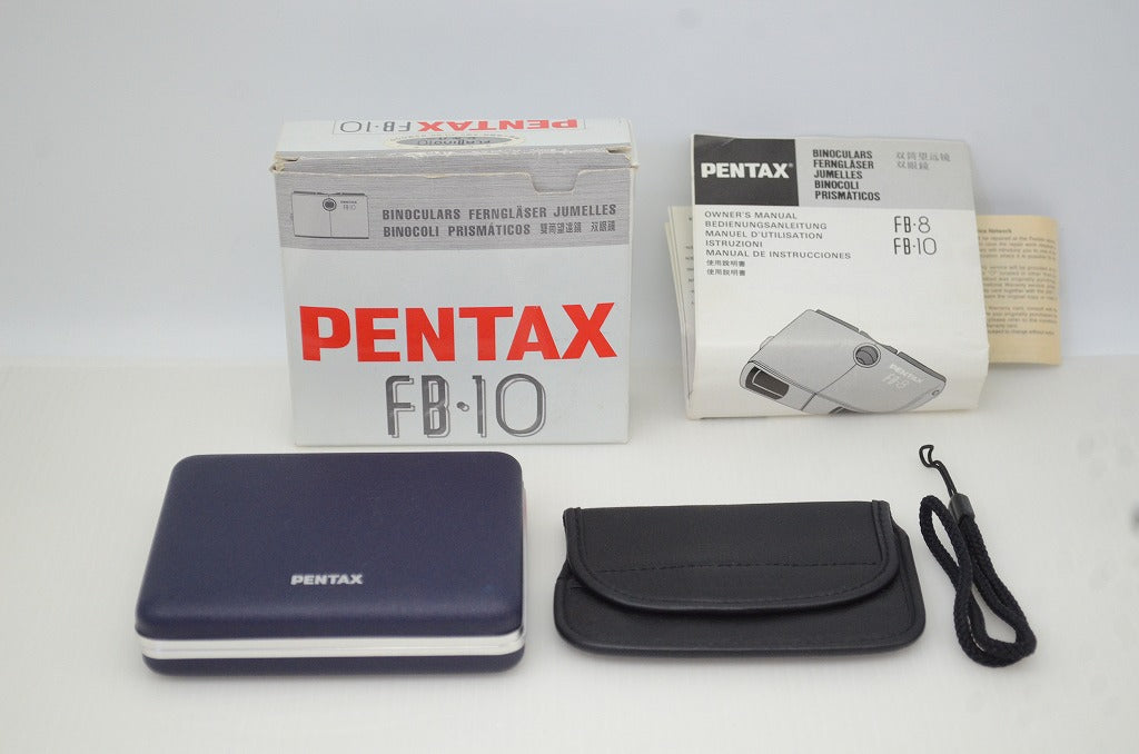 美品 PENTAX ペンタックス FLABINO FB-10 双眼鏡 シルバー 元箱付 251210ag