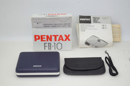 美品 PENTAX ペンタックス FLABINO FB-10 双眼鏡 シルバー 元箱付 251210ag