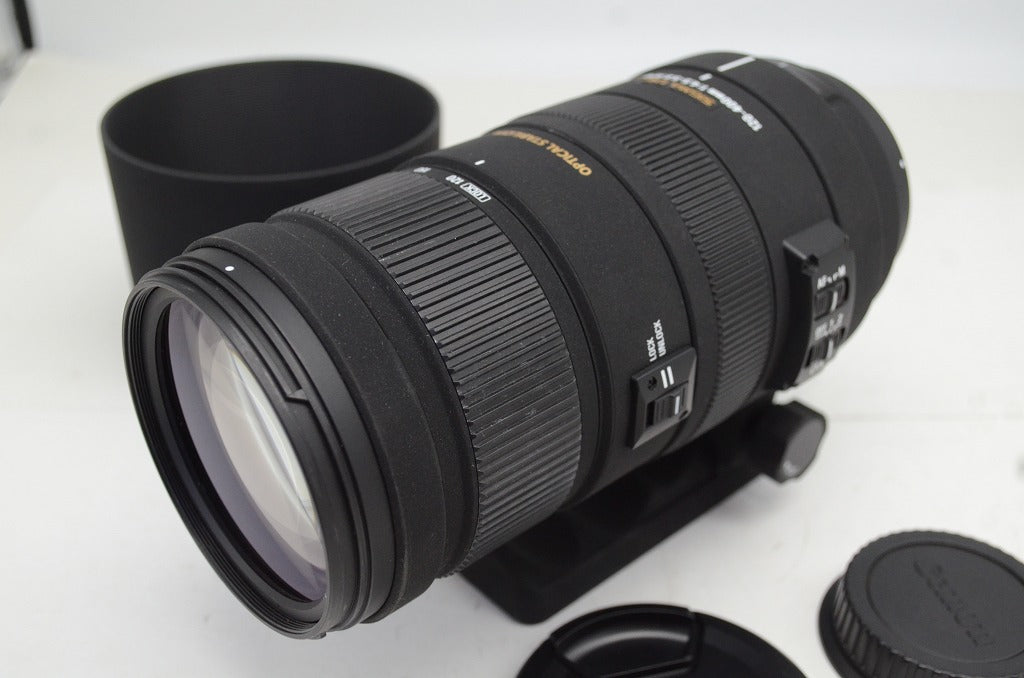 SIGMA シグマ AF APO 120-400mm F4.5-5.6 DG OS HSM Canon キヤノン EFマウント ズームレンズ フード付 251003o