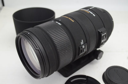SIGMA シグマ AF APO 120-400mm F4.5-5.6 DG OS HSM Canon キヤノン EFマウント ズームレンズ フード付 251003o