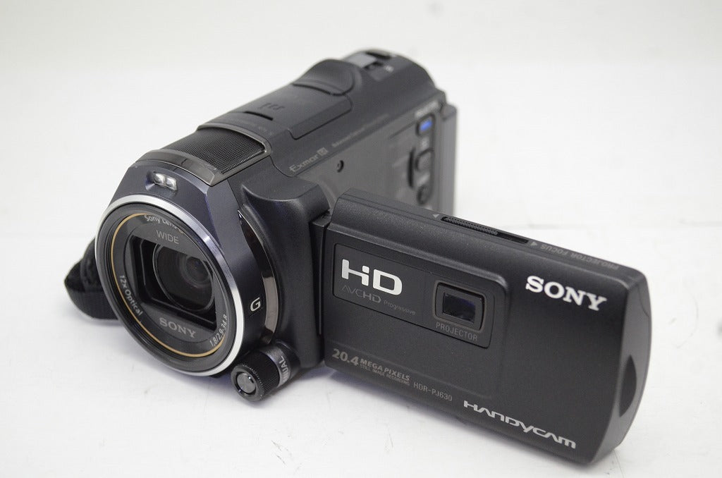 美品 SONY ソニー デジタルビデオカメラ HANDYCAM HDR-PJ630V ブラック 251002a