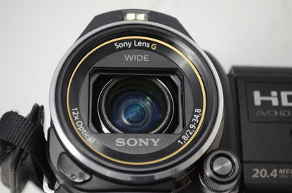 美品 SONY ソニー デジタルビデオカメラ HANDYCAM HDR-PJ630V ブラック 251002a