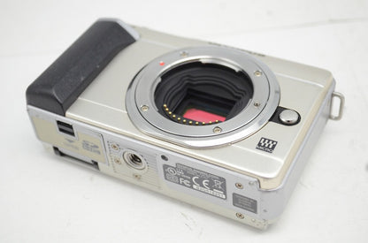 訳あり品 OLYMPUS PEN Lite E-PL1 + M.ZUIKO DIGITAL 14-42mm レンズキット ミラーレス一眼 ゴールド 元箱付 251003q