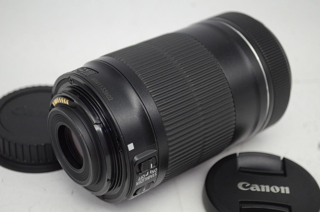 美品 Canon キヤノン EF-S 55-250mm F4-5.6 IS STM APS-C ズームレンズ 別売りフード付 251003af