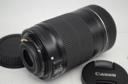 美品 Canon キヤノン EF-S 55-250mm F4-5.6 IS STM APS-C ズームレンズ 別売りフード付 251003af