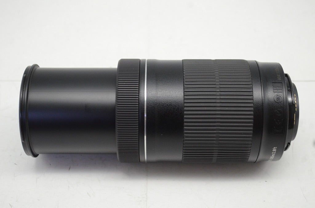 美品 Canon キヤノン EF-S 55-250mm F4-5.6 IS STM APS-C ズームレンズ 別売りフード付 251003af