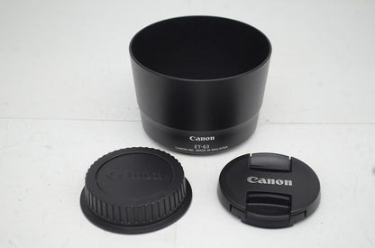 美品 Canon キヤノン EF-S 55-250mm F4-5.6 IS STM APS-C ズームレンズ 別売りフード付 251003af