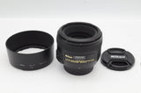 美品 Nikon ニコン AF-S NIKKOR 50mm F1.4G フルサイズ 単焦点レンズ フード付 240909o