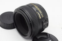 美品 Nikon ニコン AF-S NIKKOR 50mm F1.4G フルサイズ 単焦点レンズ フード付 240909o