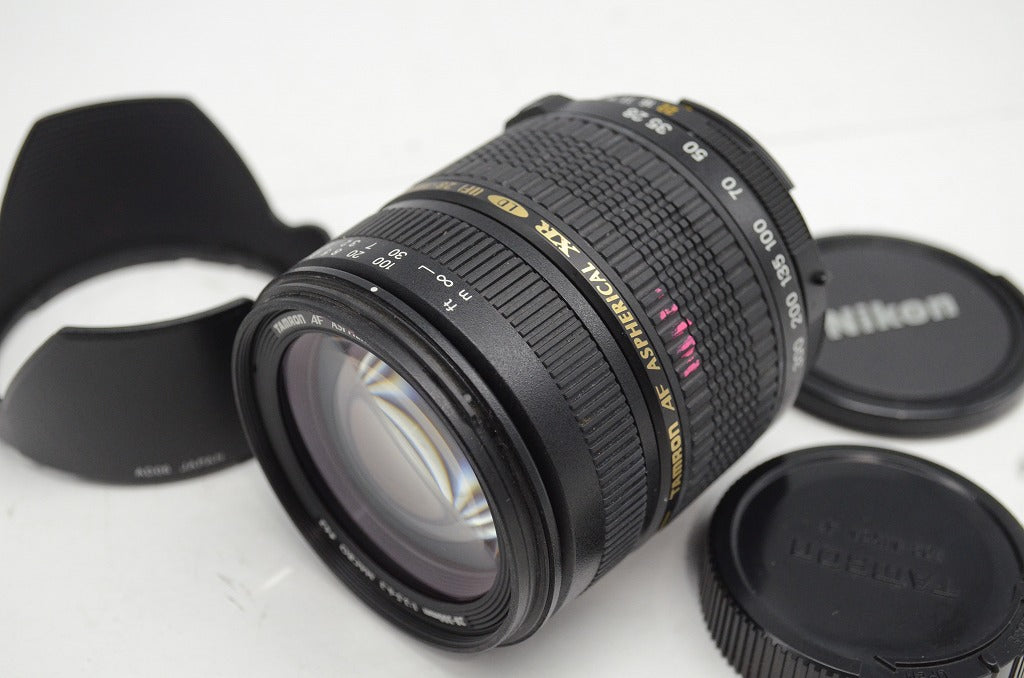 訳あり品 TAMRON AF 28-300mm F3.5-6.3 XR LD Aspherical IF MACRO A06 Nikon Fマウント ズームレンズ フード付 251003aa