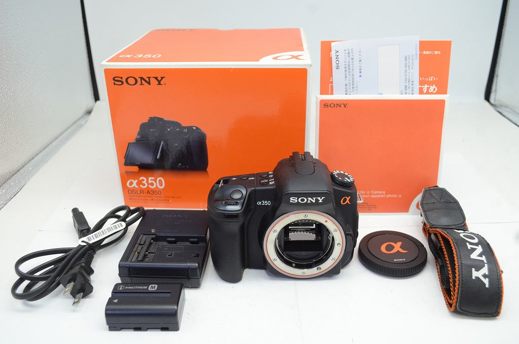 良品 SONY ソニー α350 ボディ DSLR-A350 デジタル一眼レフカメラ 元箱付 251003v