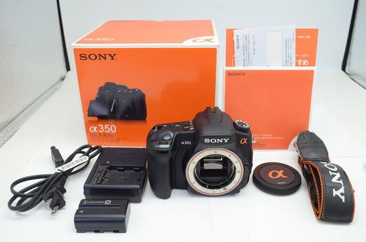 良品 SONY ソニー α350 ボディ DSLR-A350 デジタル一眼レフカメラ 元箱付 251003v