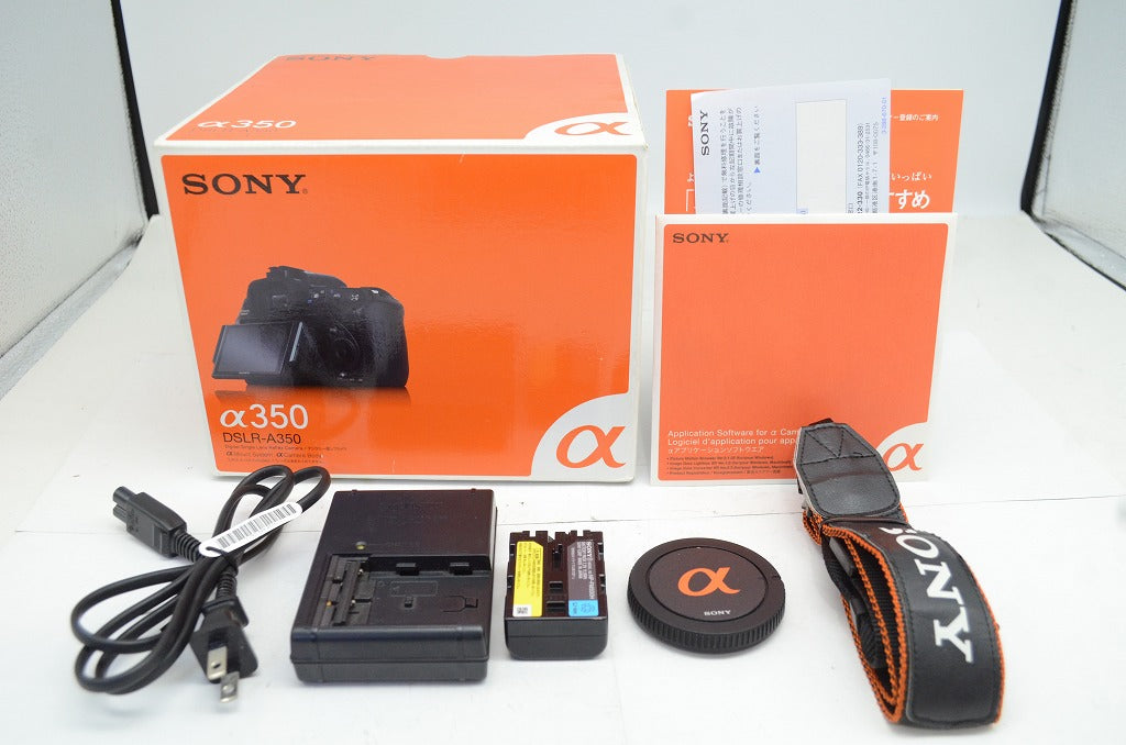 良品 SONY ソニー α350 ボディ DSLR-A350 デジタル一眼レフカメラ 元箱付 251003v
