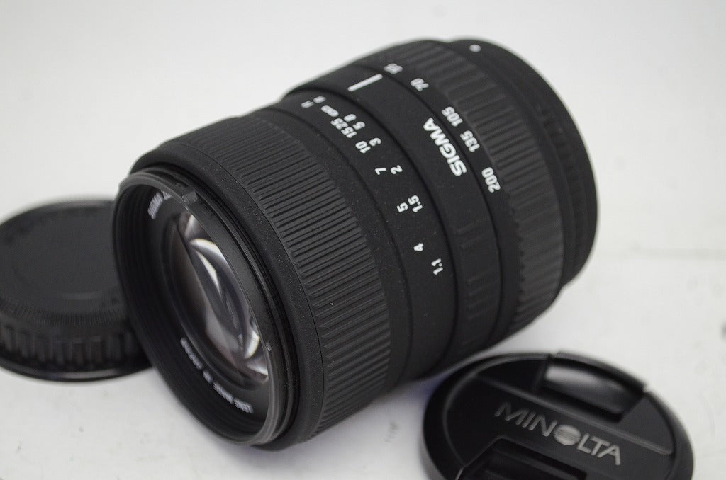 良品 SIGMA シグマ 55-200mm f4-5.6 DC PENTAX ペンタックス Kマウント APS-C ズームレンズ フード付 251006c