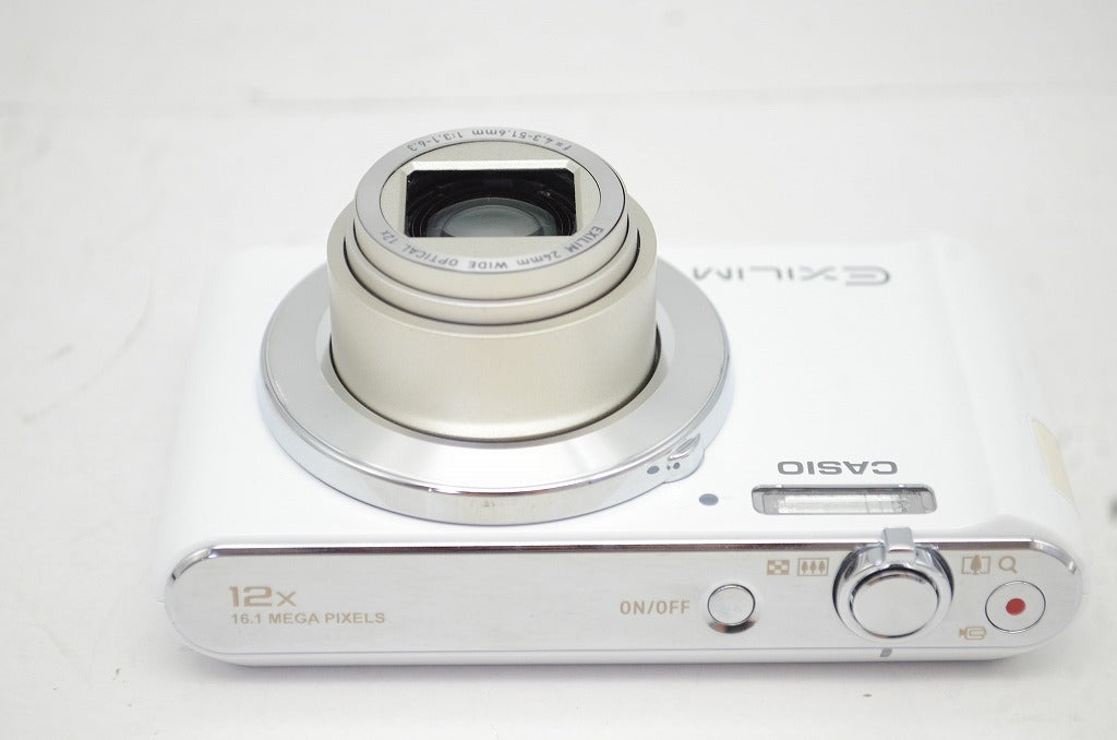 美品 CASIO カシオ EXILIM EX-ZS190 コンパクトデジタルカメラ ホワイト 251008ad