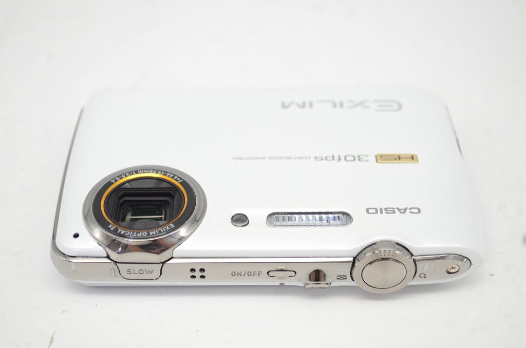 美品 CASIO カシオ HIGH SPEED EXILIM EX-FS10 ホワイト コンパクトデジタルカメラ 251007c
