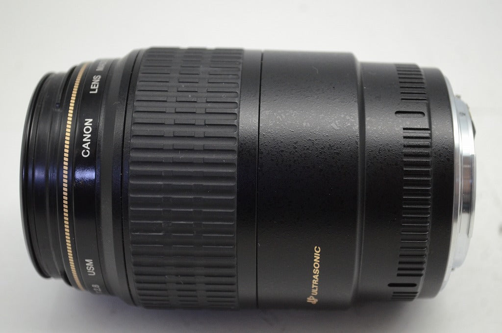 Canon キヤノン EF 100mm F2.8 MACRO USM フルサイズ 単焦点レンズ フード付 251008p