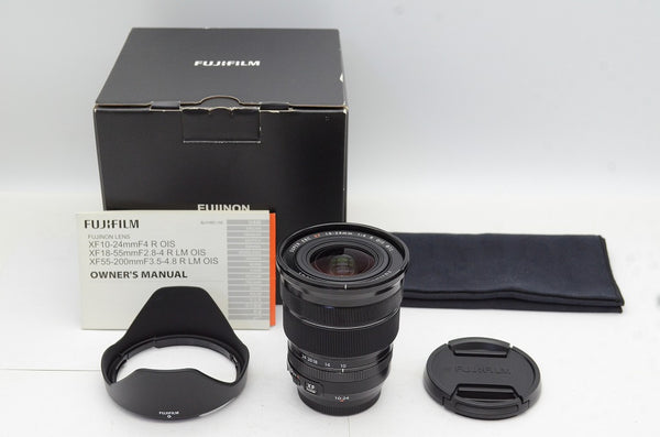 美品 FUJIFILM フジフィルム FUJINON XF 10-24mm F4 R OIS Xマウント ミラーレス用 元箱付 240918i