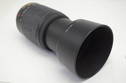 良品 Nikon ニコン AF-S DX NIKKOR 55-200mm F4-5.6G ED VR APS-C ズームレンズ フード付 251008u