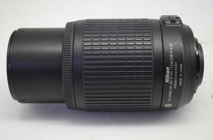 良品 Nikon ニコン AF-S DX NIKKOR 55-200mm F4-5.6G ED VR APS-C ズームレンズ フード付 251008u