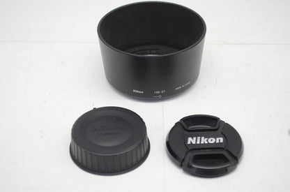 良品 Nikon ニコン AF-S DX NIKKOR 55-200mm F4-5.6G ED VR APS-C ズームレンズ フード付 251008u