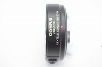 美品 OLYMPUS ZUIKO DIGITAL 1.4x Teleconverter EC-14 フォーサーズマウント ポーチ付 250423i