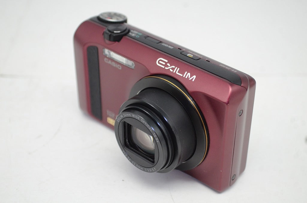美品 CASIO カシオ HIGH SPEED EXILIM EX-ZR300 コンパクトデジタルカメラ レッド 251008v