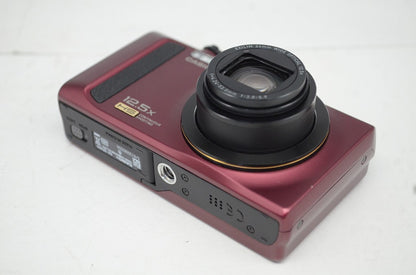 美品 CASIO カシオ HIGH SPEED EXILIM EX-ZR300 コンパクトデジタルカメラ レッド 251008v