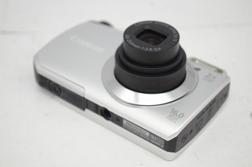美品 Canon キヤノン PowerShot A3300 IS シルバー コンパクトデジタルカメラ 251008b