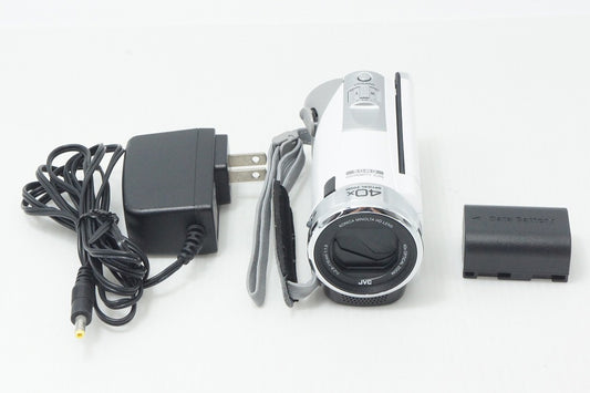 Excellent condition JVC Kenwood GZ-E600 Digital Video Camera White 260812aj