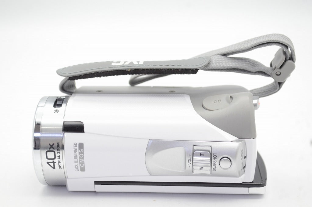 美品 JVC ケンウッド GZ-E600 デジタルビデオカメラ ホワイト 260812aj