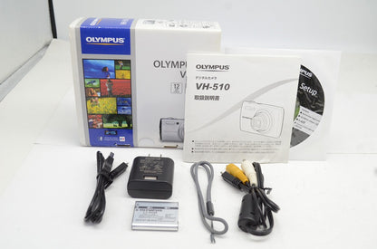 良品 OLYMPUS オリンパス VH-510 コンパクトデジタルカメラ シルバー 元箱付 251007d