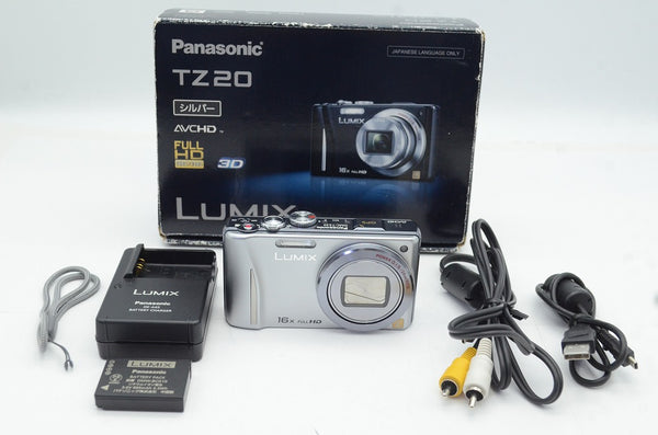 美品 Panasonic パナソニック LUMIX DMC-TZ20 コンパクトデジタルカメラ シルバー 元箱付 250426ad
