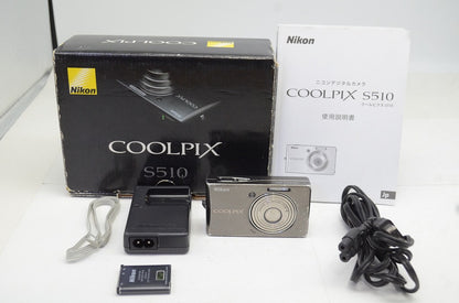 Nikon ニコン COOLPIX S510 コンパクトデジタルカメラ アーバンブラック 251008k