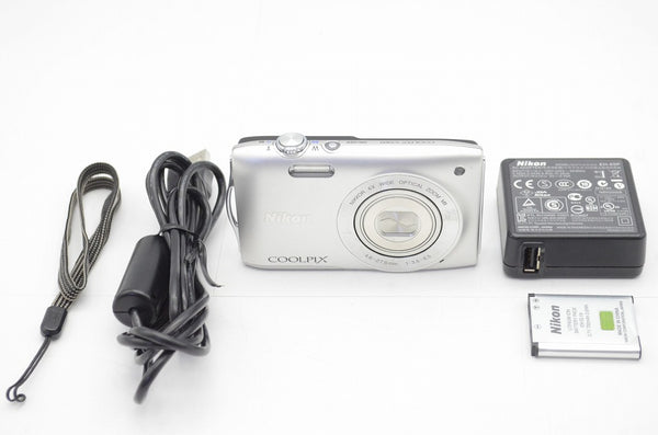 訳あり品 Nikon ニコン COOLPIX S3300 コンパクトデジタルカメラ シルバー 250427i