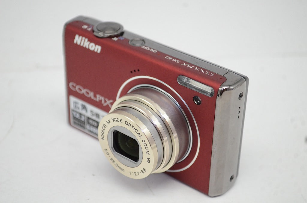 美品 Nikon ニコン COOLPIX S640 コンパクトデジタルカメラ レッド 251009i