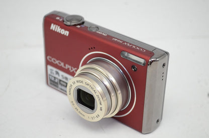 美品 Nikon ニコン COOLPIX S640 コンパクトデジタルカメラ レッド 251009i