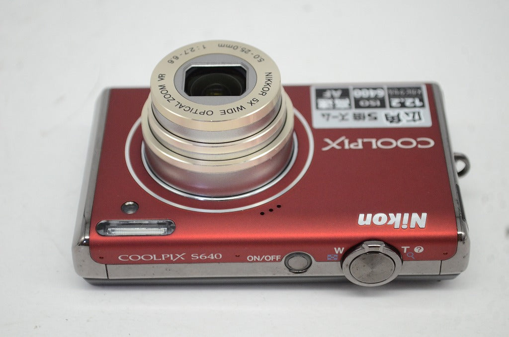 美品 Nikon ニコン COOLPIX S640 コンパクトデジタルカメラ レッド 251009i
