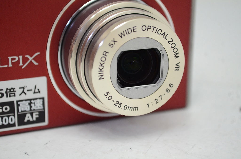 美品 Nikon ニコン COOLPIX S640 コンパクトデジタルカメラ レッド 251009i