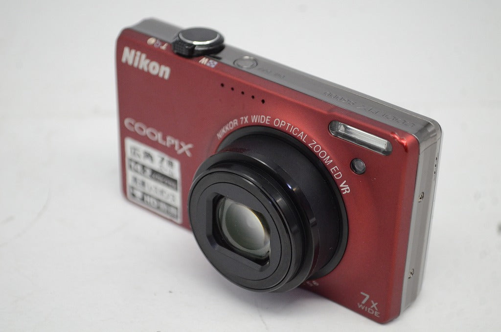 良品 Nikon ニコン COOLPIX S6000 レッド コンパクトデジタルカメラ 251009o