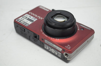 良品 Nikon ニコン COOLPIX S6000 レッド コンパクトデジタルカメラ 251009o
