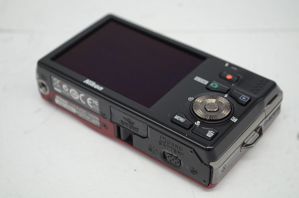 良品 Nikon ニコン COOLPIX S6000 レッド コンパクトデジタルカメラ 251009o