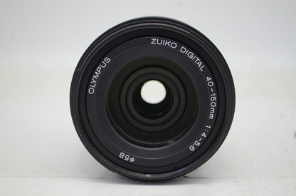 美品 OLYMPUS オリンパス ZUIKO DIGITAL ED 40-150mm F4-5.6 フォーサーズ ズームレンズ 251009f