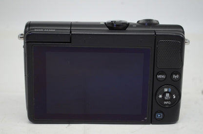 良品 Canon キヤノン EOS M100 + EF-M 15-45mm IS STM レンズキット ミラーレス一眼カメラ ブラック 251008g