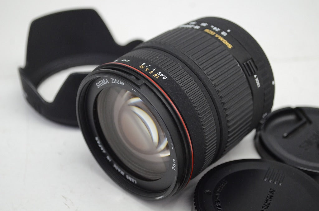 SIGMA シグマ 18-200mm F3.5-6.3 DC Canon キヤノン EFマウント APS-C ズームレンズ フード付 251010i
