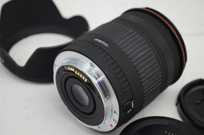 SIGMA シグマ 18-200mm F3.5-6.3 DC Canon キヤノン EFマウント APS-C ズームレンズ フード付 251010i