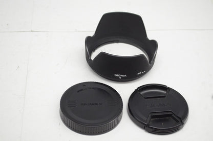 SIGMA シグマ 18-200mm F3.5-6.3 DC Canon キヤノン EFマウント APS-C ズームレンズ フード付 251010i
