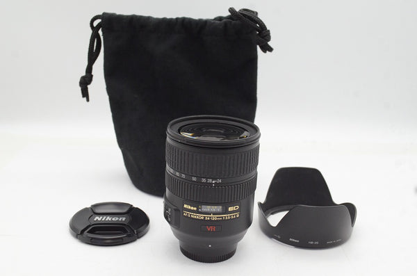 訳あり品 Nikon AF-S VR ZOOM NIKKOR 24-120mm F3.5-5.6G IF ED ズームレンズ フード付 250430r