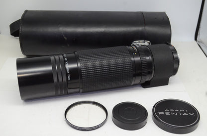 良品 ペンタックス smc PENTAX 67 500mm F5.6 中判レンズ MF  ケース付 251015u