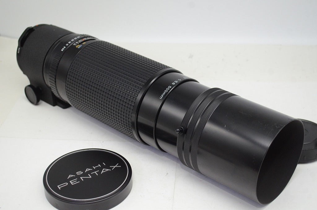 良品 ペンタックス smc PENTAX 67 500mm F5.6 中判レンズ MF  ケース付 251015u